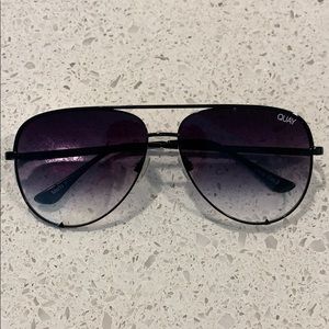 Quay X Desi High Key black fade sunnies
